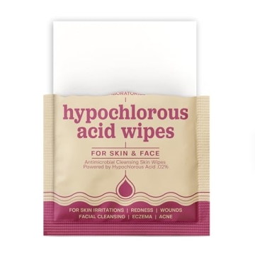Hypochlorous Acid Wipes for Skin Piercing Acne Eczema Care