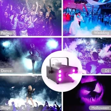 Theefun Fog Machine with LED Lights and Remote Control