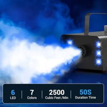 Theefun Fog Machine with LED Lights and Remote Control