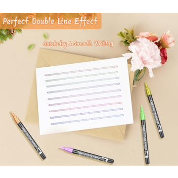 Caliart Double Line Markers for Kids Vibrant Art