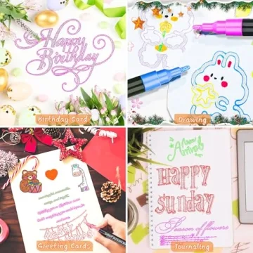 Caliart Double Line Markers for Kids Vibrant Art