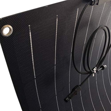 AUECOOR Flexible 100W Solar Panel for RV and Boat Power