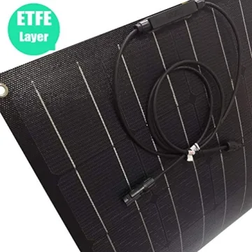 AUECOOR Flexible 100W Solar Panel for RV and Boat Power