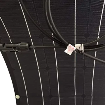 AUECOOR Flexible 100W Solar Panel for RV and Boat Power