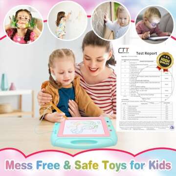 Magnetic Drawing Board - Perfect Toddler Toy for Ages 1-3