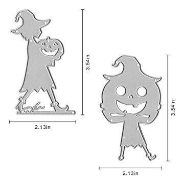 Halloween Witch Girl Metal Cutting Dies for Creative Card Making & Scrapbooking