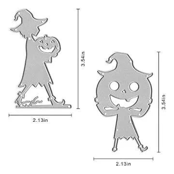 Halloween Witch Girl Metal Cutting Dies for Creative Card Making & Scrapbooking