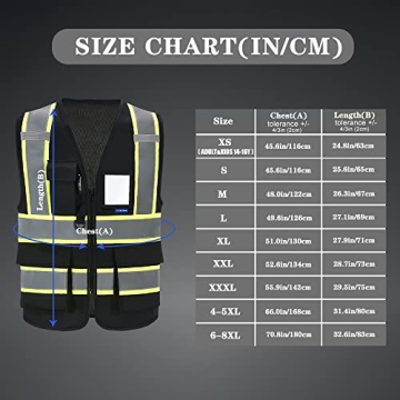 AYKRM High Visibility Safety Vest with 11 Color Options