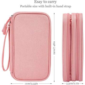 Electronic Organizer Travel Cable Accessories Bag, Electronic Organizer Case, Electronic Accessories...