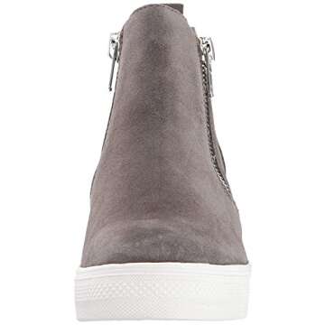 Steve Madden Women's Grey Suede Wedgie Sneakers - Stylish Comfort