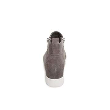 Steve Madden Women's Grey Suede Wedgie Sneakers - Stylish Comfort