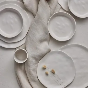 HEKONDA Modern Stoneware Dinnerware Set for 4 - Unique and Stylish
