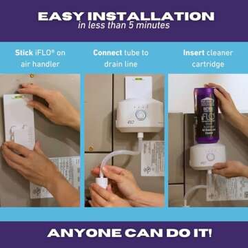 iFLO Smart A/C Drain Line Cleaner - Automated Maintenance