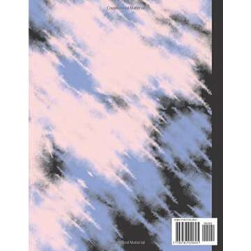 Notebook/Journal: Purple Tie Dye Print Composition Notebook