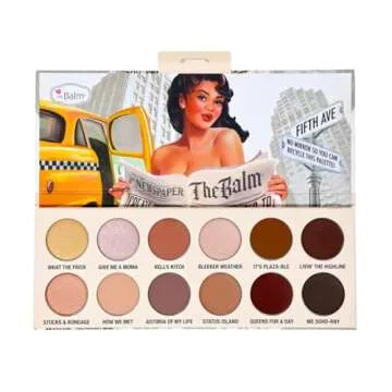 theBalm Miss Nude York Eye Shadow Palette - Perfectly Pigmented & Long-Lasting