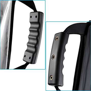 Neewer 24 inches / 60 Centimeters 5 in 1 Collapsible Triangle Multi Camera Lighting Reflector Diffuser Kit with Grip and Carrying Case for Photography (Translucent, Silver, Gold, White and Black)