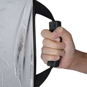 Neewer 24 inches / 60 Centimeters 5 in 1 Collapsible Triangle Multi Camera Lighting Reflector Diffuser Kit with Grip and Carrying Case for Photography (Translucent, Silver, Gold, White and Black)