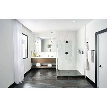 Moen Align Matte Black 9-inch Modern Hand Towel Bar, Bathroom Towel Hanger, YB0486BL