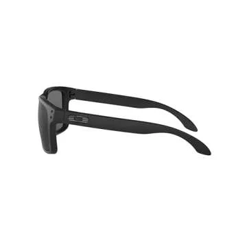 Oakley Men's OO9102 Holbrook Square Sunglasses, Matte Black Tonal Icon/Grey, 57 mm