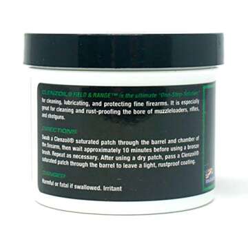 CLENZOIL Field & Range Patch Kit | Cleaner Lubricant Protectant [CLP] | One-Step Gun Cleaner and Gun Oil Lubricant | Approx. 75 Pre-Saturated Gun Cleaning Bore Patches & Field Wipes