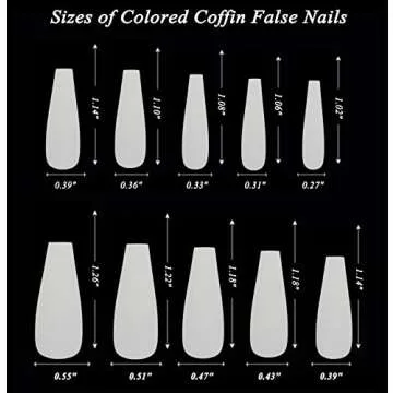 LoveOurHome 360pc Christmas Matte Coffin Press on Nails Long Black Fake Nails Press ons False Nails Full Cover Coffin Nail Tips Long Artificial Fingernails Presson on Manicure for Women Girls