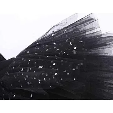 MdnMd Black Cap Sleeve Ballet Leotard for Girls 8-10