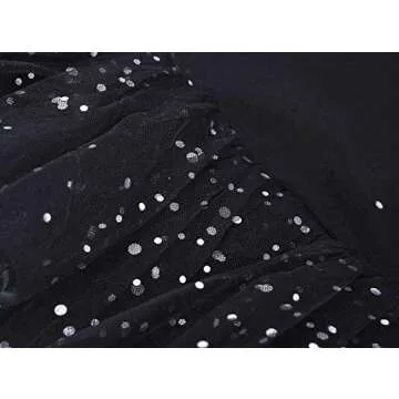 MdnMd Black Cap Sleeve Ballet Leotard for Girls 8-10