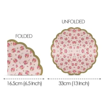 Elevate Gatherings with Floral Paper Napkins - 20 Pack