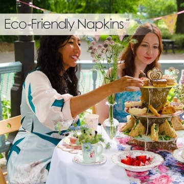 Elevate Gatherings with Floral Paper Napkins - 20 Pack