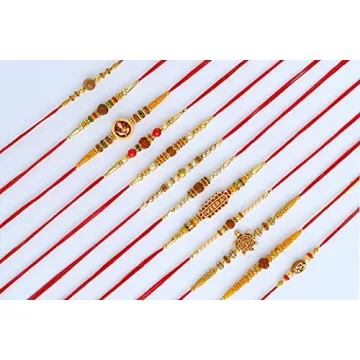 Handmade Rakhi Set of 12 for Brothers Raksha Bandhan