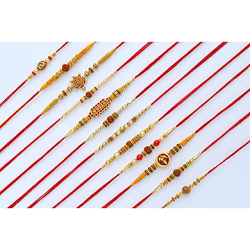 Handmade Rakhi Set of 12 for Brothers Raksha Bandhan