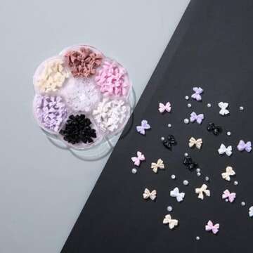 Charming 3D Bow Nail Art Charms for Creative Designs