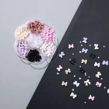 Charming 3D Bow Nail Art Charms for Creative Designs