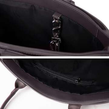 TFTOYC Woven Bag for Women,Leather Shoulder Bag Large Purse Handbag(Coffee)