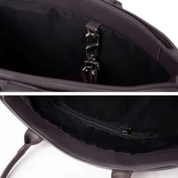 TFTOYC Woven Bag for Women,Leather Shoulder Bag Large Purse Handbag(Coffee)