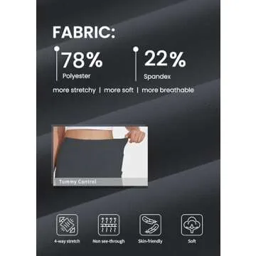 Willit Women's Yoga Capris Pants High Waist Leggings Crop Athletic Exercise Workout Capris Straight Leg 21" Deep Gray XXL