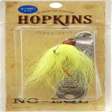 HOPKIN Treble Fishng Lure, 2-Ounce, Chartreuse