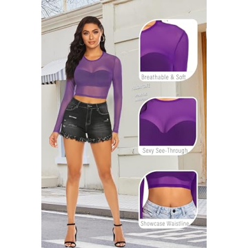 Stylish Avidlove Mesh Crop Top for Trendy Women