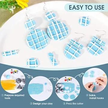 Snoghmil Polymer Clay Earring Making Kit for All Ages