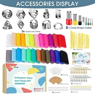 Snoghmil Polymer Clay Earring Making Kit for All Ages