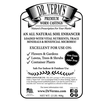Dr. Verm's Organic Soil Builder Worm Castings 2 LB
