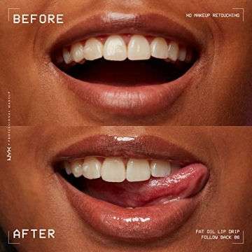 NYX Fat Oil Lip Drip Vegan Moisturizing Lip Gloss Shimmering Nude