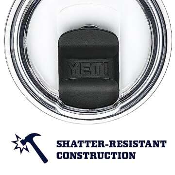 YETI Rambler 20 oz Tumbler, Stainless Steel, Vacuum Insulated with MagSlider Lid, Aquifer Blue