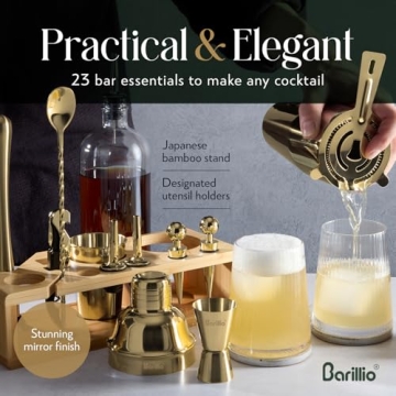 Barillio Gold Bartender Kit for Cocktail Enthusiasts