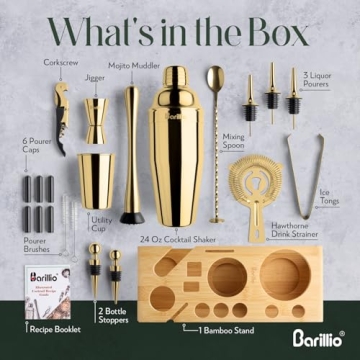 Barillio Gold Bartender Kit for Cocktail Enthusiasts