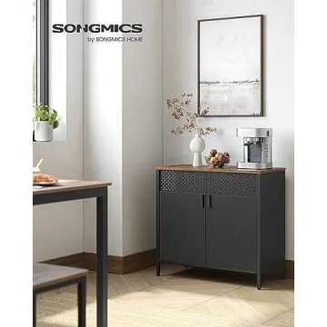 SONGMICS Multifunctional Storage Cabinet - Stylish and Practical