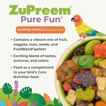 ZuPreem Pure Fun Bird Food for Cockatiels and Conures