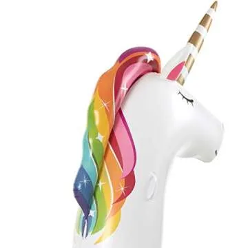 VICKEA Inflatable Pool Floats for Adults and Kids, Water Unicorn Pool Float for Swimming Pool Fun