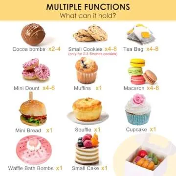 Moretoes Cookie Boxes 50pcs with Window for Treats and Gifts