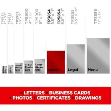 Scotch Thermal Laminating Pouches, Letter Size, 3 Mil, 150/Pack (TP3854-150)